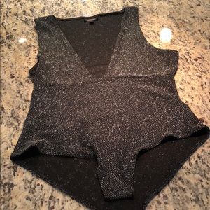 Topshop Sparkle Bodysuit